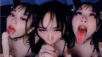 POV Ambiyah Kuping Kucing BJ Dildo Video by BebasIndo POV Ambiyah Kuping Kucing BJ Dildo Video by BebasIndo