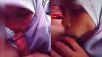 Hijab Nyepong Dalem Mobil Video by indo
